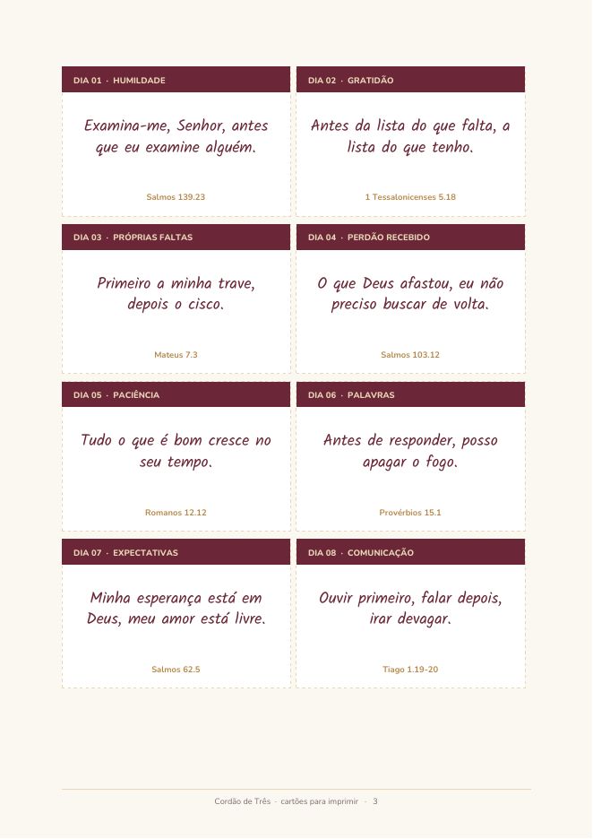 Cartões para imprimir